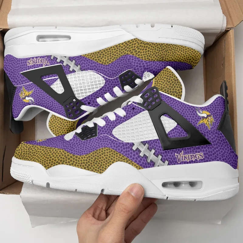 Minnesota Vikings AJ4 Sneakers Top View