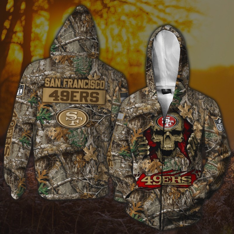 San Francisco 49ers All Over Printed T-shirt Sweatshirt Hoodie