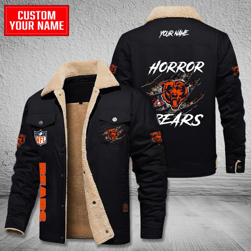 Chicago Bears Bomber Jacket Black