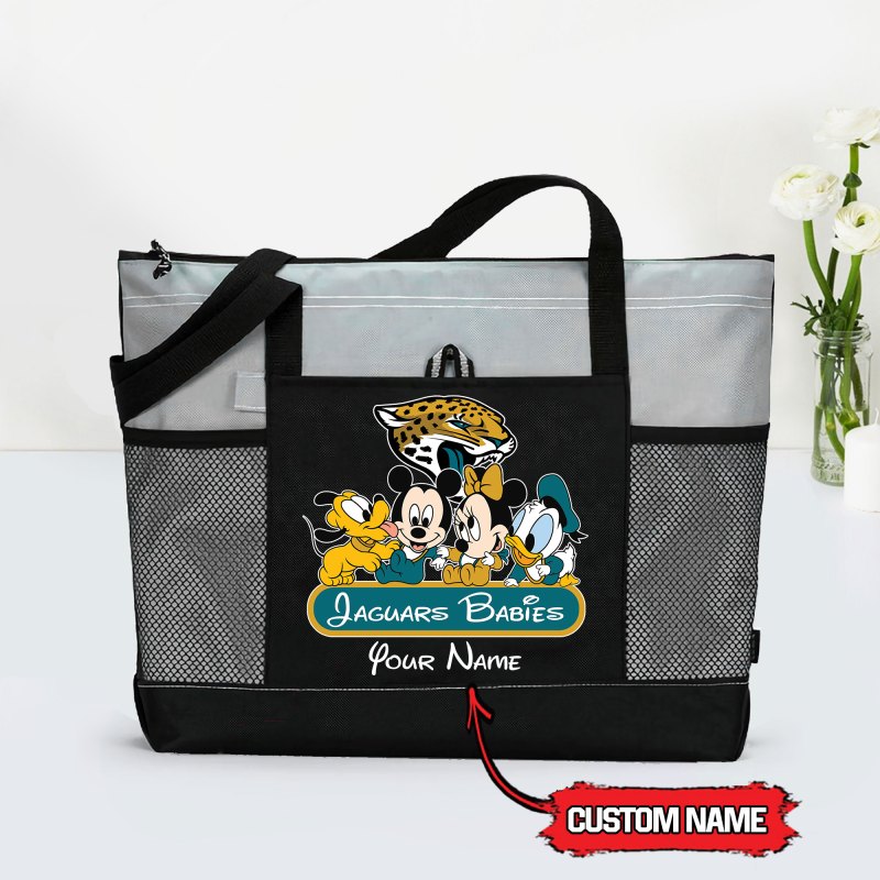 Jacksonville Jaguars Tote Bag Grey Color