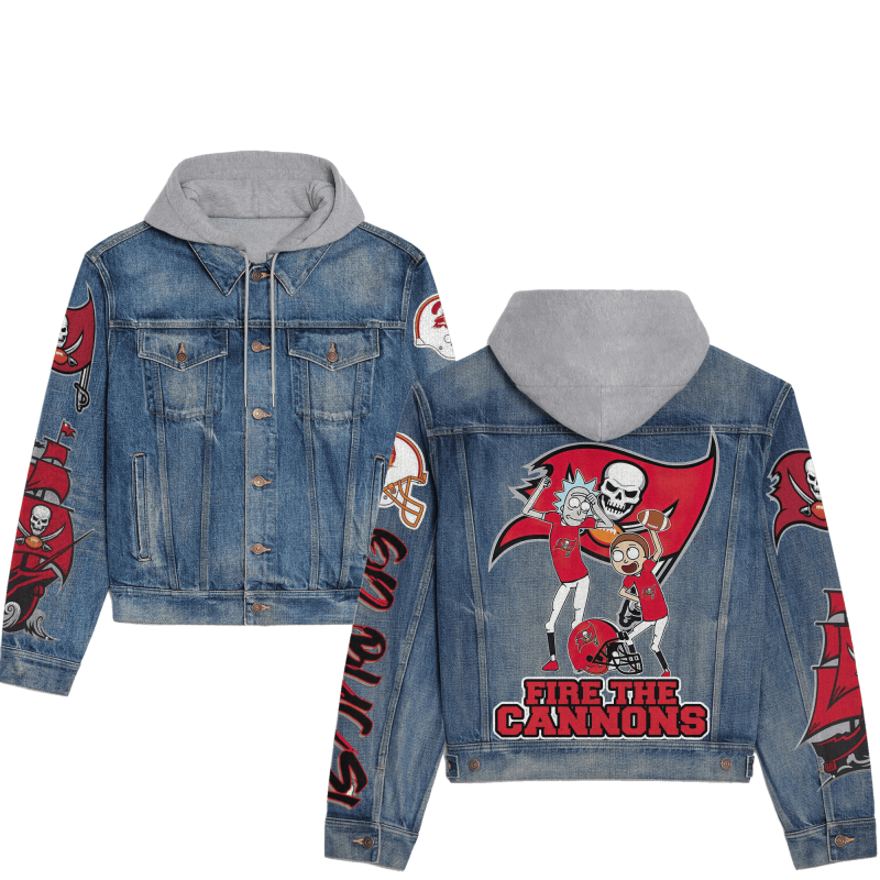 Tampa Bay Buccaneers Hooded Denim Jacket Image 3