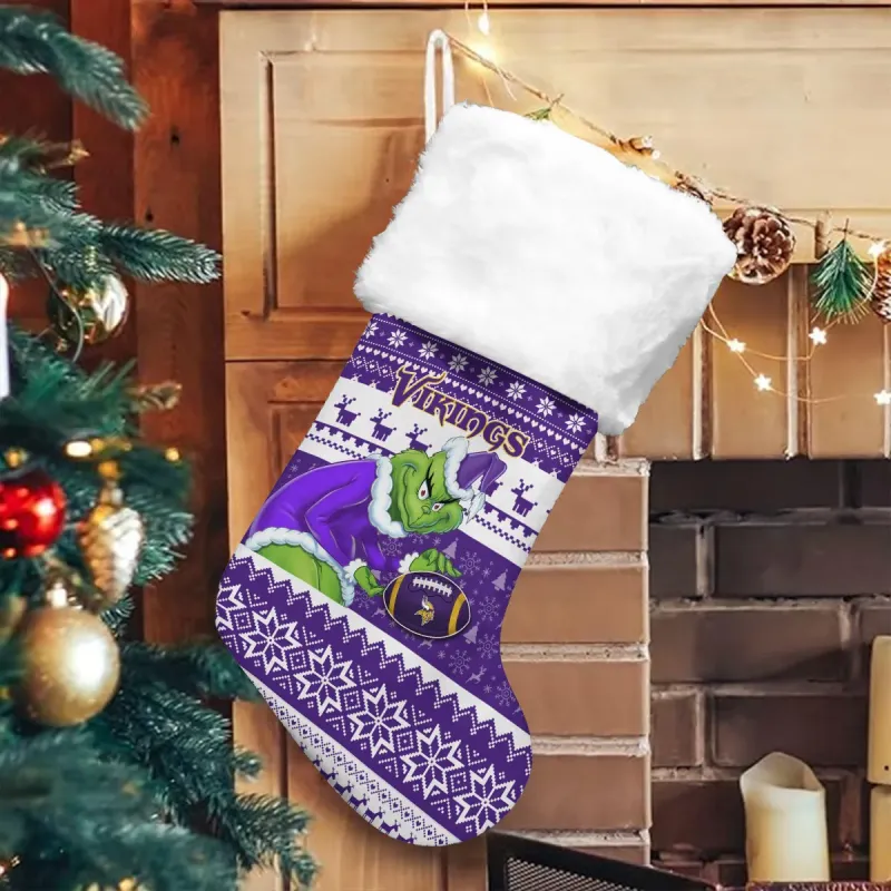Minnesota Vikings Christmas Socks - Image 2