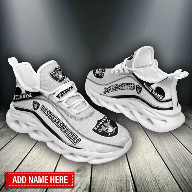 Las Vegas Raiders Personalized Yezy Running Sneakers