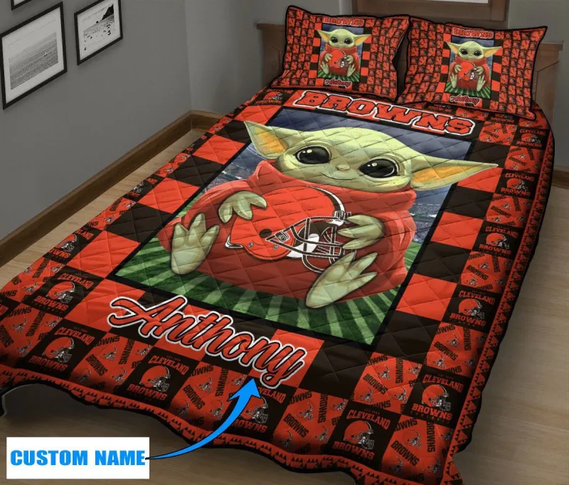 Cleveland Browns Quilt Set Design