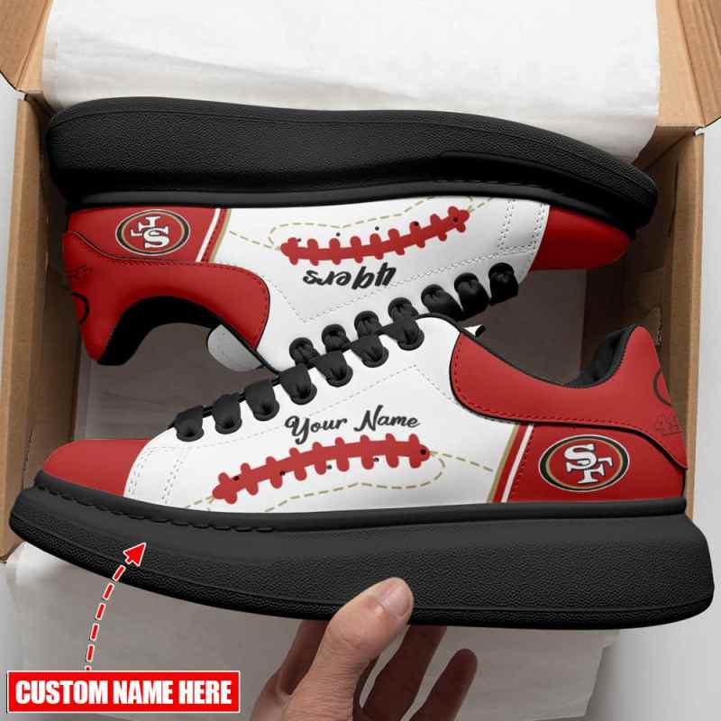 San Francisco 49ers Sneakers - Front View