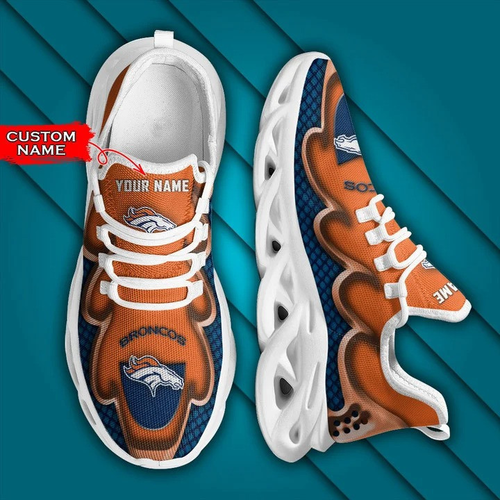 Denver Broncos Personalized Yezy Running Sneakers