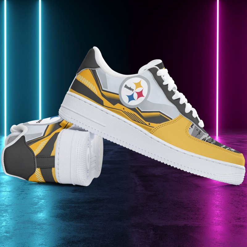 Pittsburgh Steelers AF1 Shoes Side View