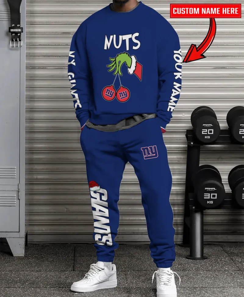 New York Giants Sweatshirt and Sweatpants Christmas Collection