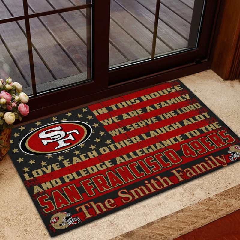 49ers Personalized Doormat