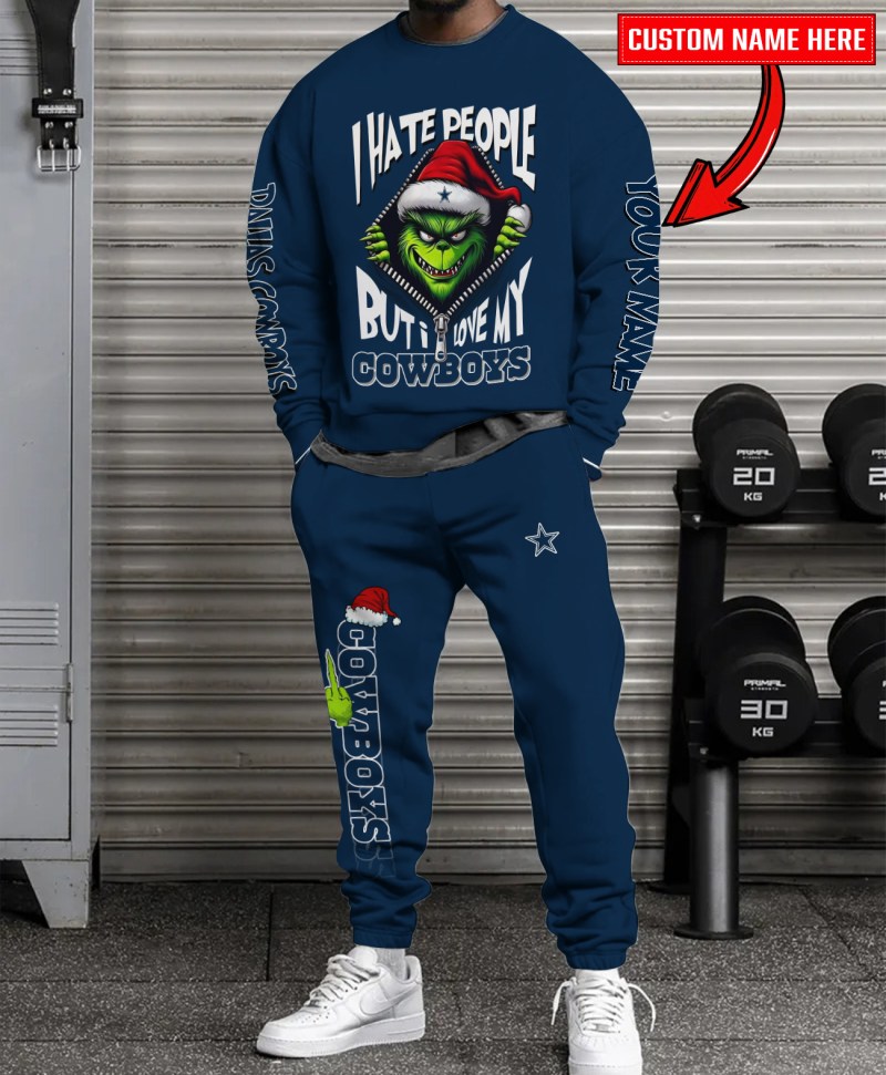 Dallas Cowboys Ugly Christmas Sweater Combo - Unisex Sweatshirt and Sweatpants