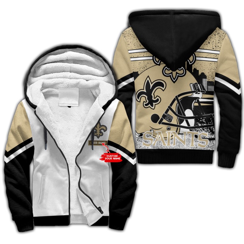 New Orleans Saints Personalized Fleece Hoodie