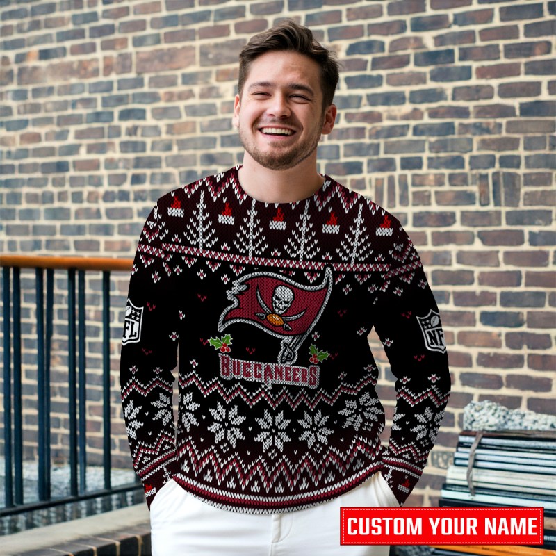 Tampa Bay Buccaneers Ugly Christmas Sweater - Outdoor View 2