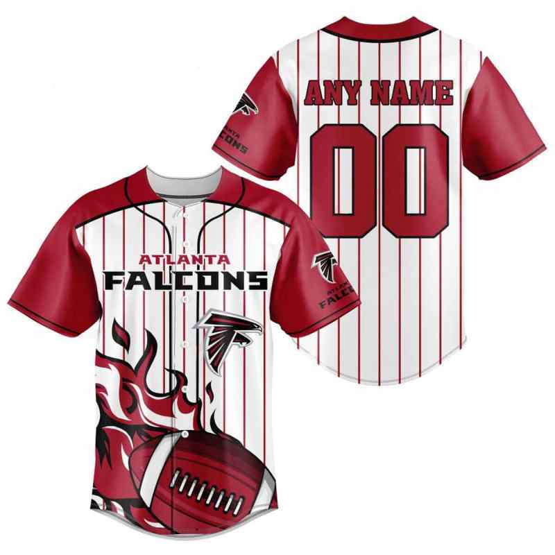 Atlanta Falcons Personalized Baseball Jersey