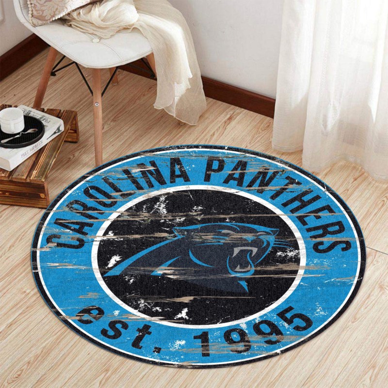 Carolina Panthers Round Rug 172