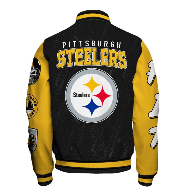 Pittsburgh Steelers Unisex Athletic Legacy Varsity Jacket