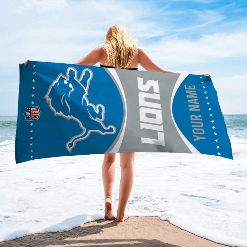 Detroit Lions Beach Towel 4