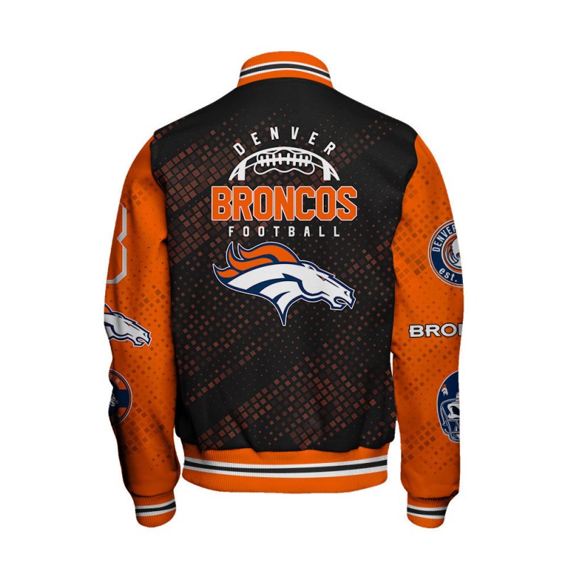 Denver Broncos Varsity Jacket Details