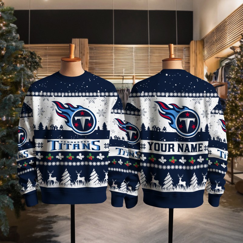 Tennessee Titans Premium Ugly Christmas Sweater 2