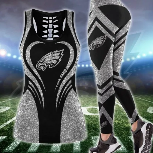 Philadelphia Eagles Leggings and Tank Top