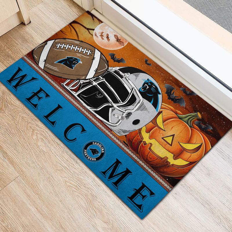 Carolina Panthers Doormat Side View