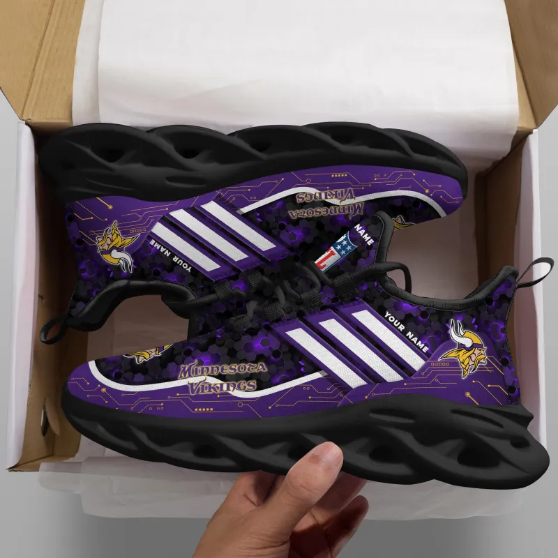 Minnesota Vikings Personalized Yeezy Running Sneakers
