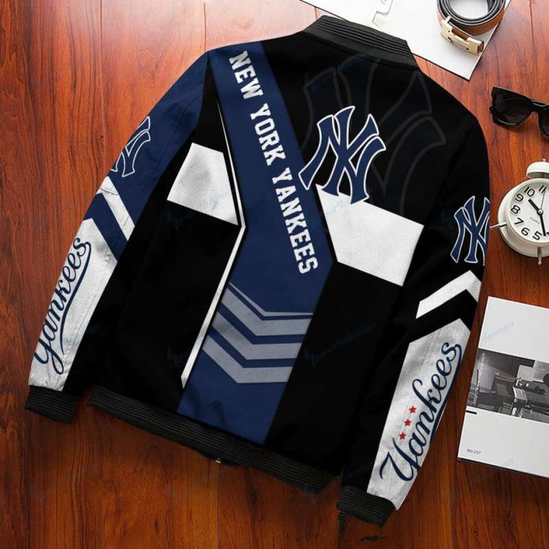 New York Yankees Personalized Bomber Jacket Back