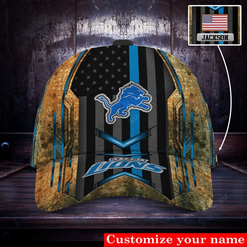 Detroit Lions Personalized Classic Cap