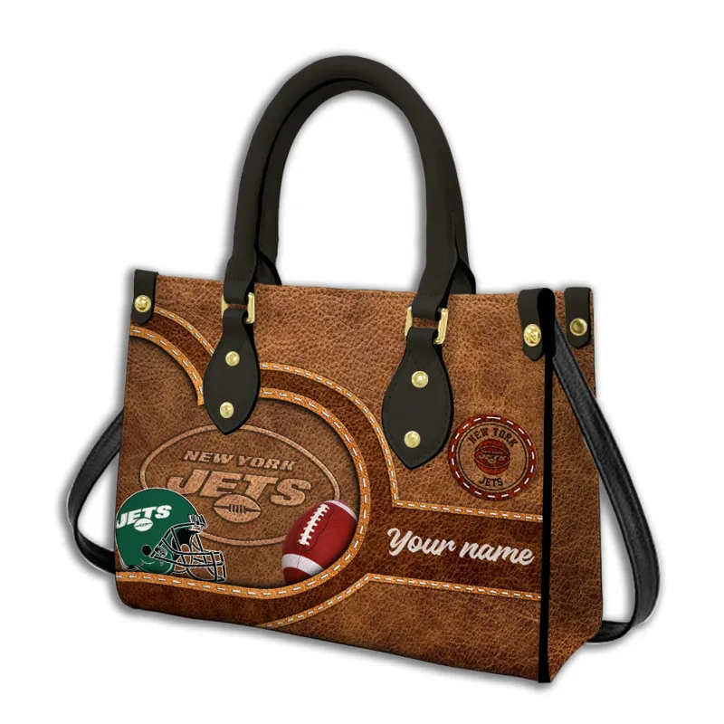 New York Jets Leather Hand Bag Image 1