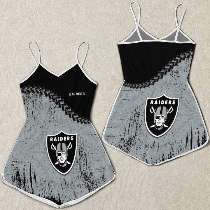 Las Vegas Raiders 3D Printed Romper Jumpsuit