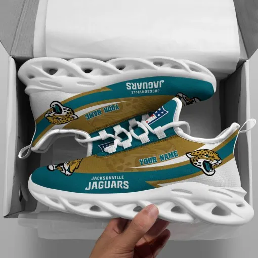 Jacksonville Jaguars Personalized Yezy Running Sneakers