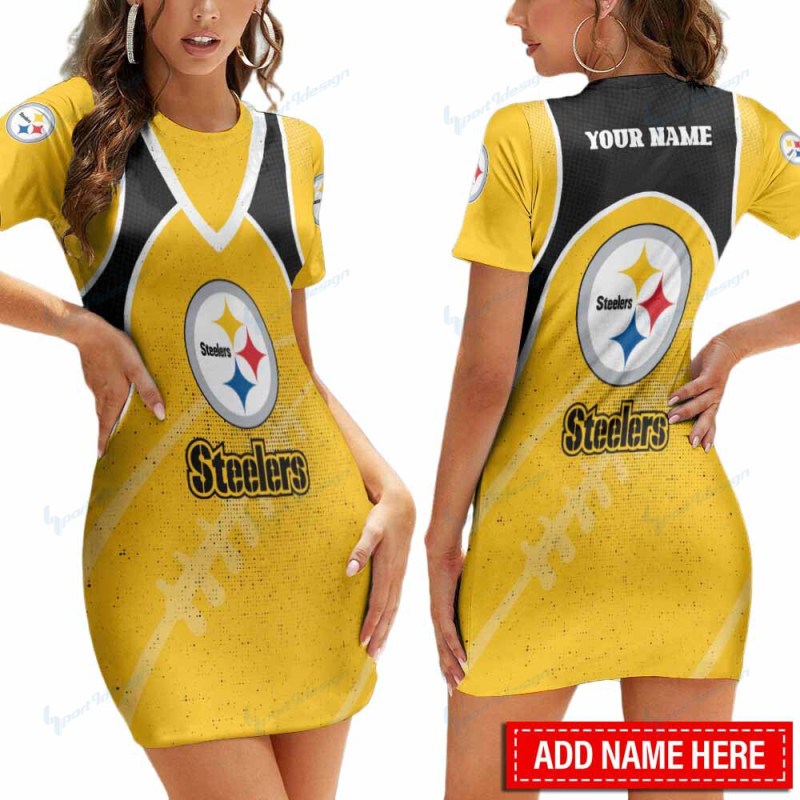 Pittsburgh Steelers Personalized Mini Dress