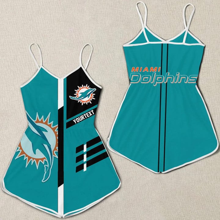 Miami Dolphins Women Romper Jumpsuit