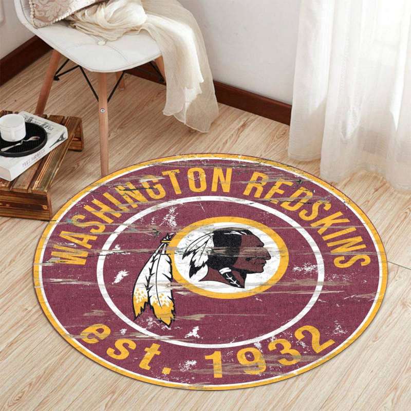 Washington Redskins Round Rug 173