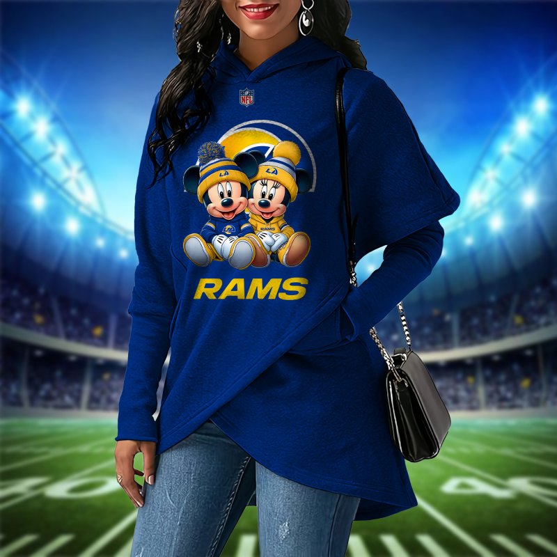Los Angeles Rams Women Irregular Hoodie