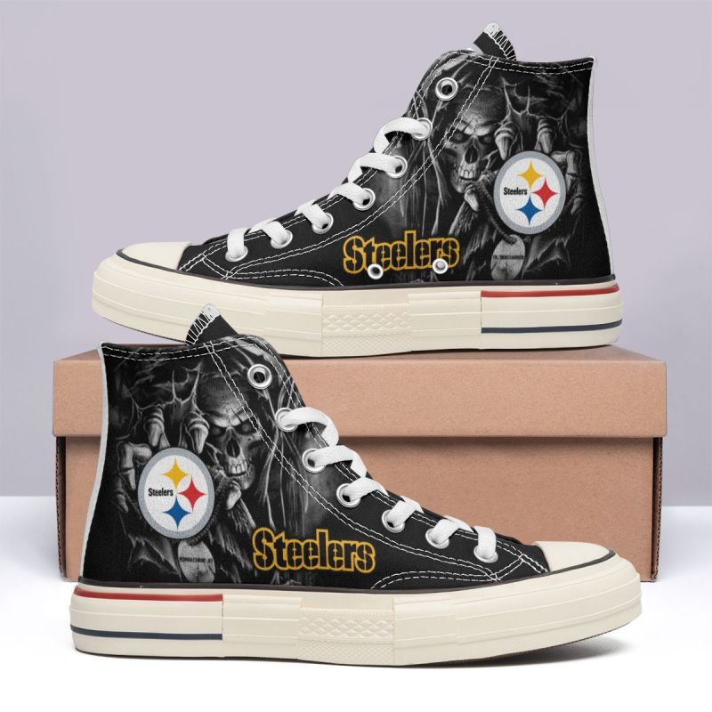 Pittsburgh Steelers New High Top Canvas Shoes