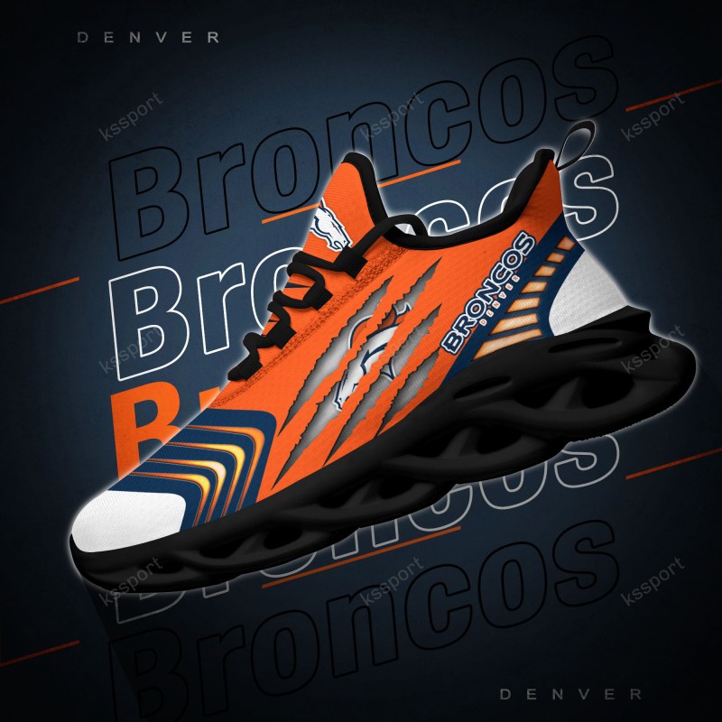 Denver Broncos Yezy Running Sneakers Detail