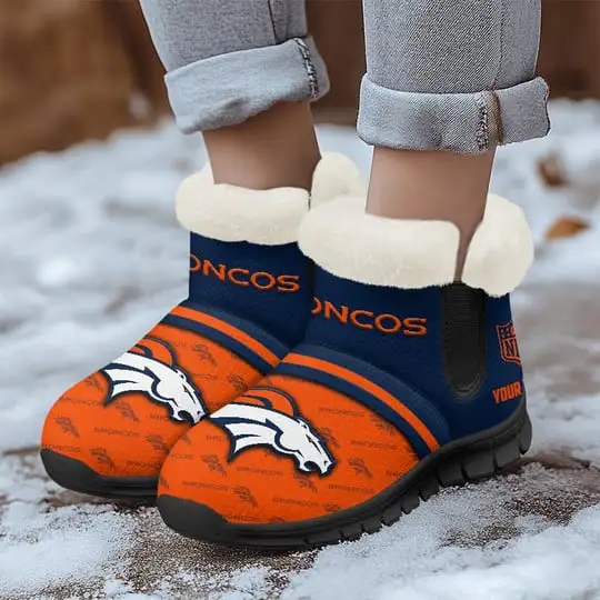 Denver Broncos Comfy Winter Snow Boots