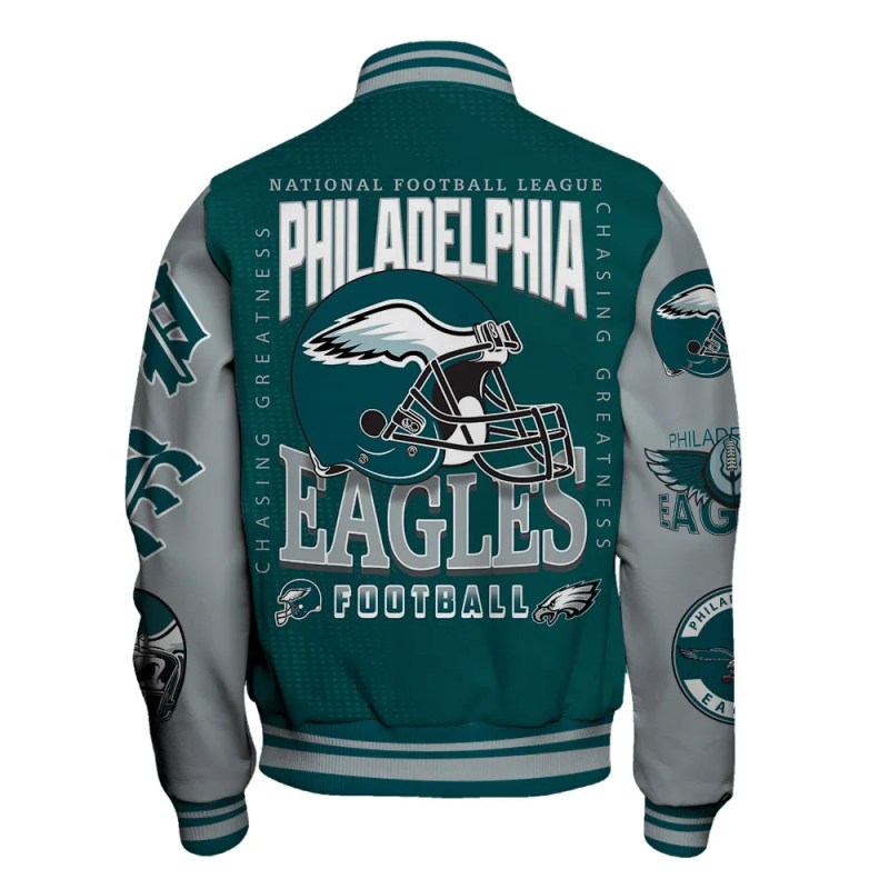 Philadelphia Eagles Unisex Varsity Jacket Image 3