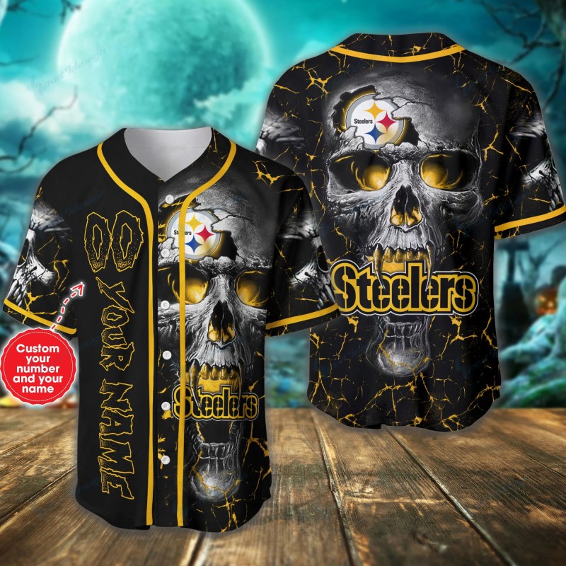 Pittsburgh Steelers Personalized Baseball Jersey