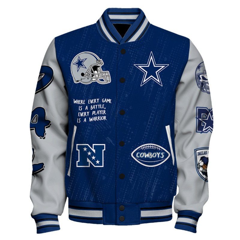 Dallas Cowboys Varsity Jacket Back