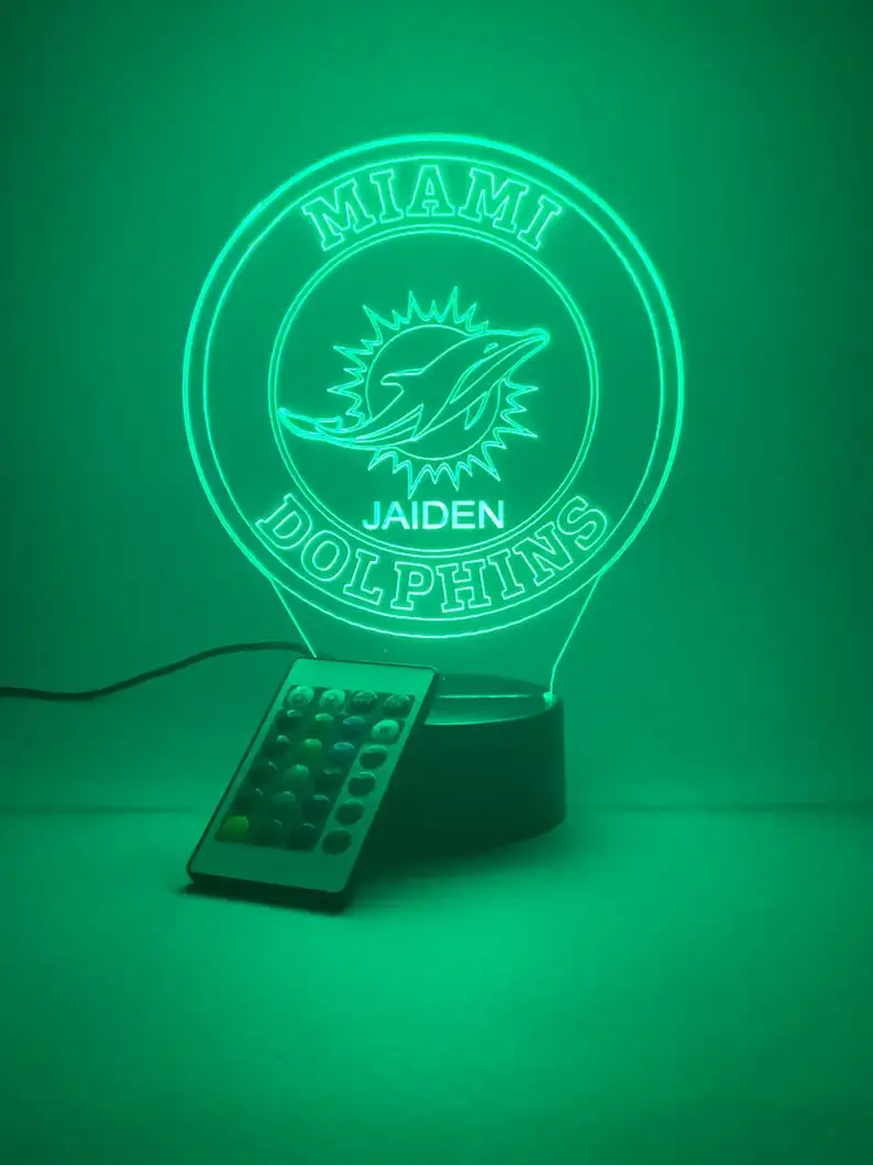 Miami Dolphins 3D LED Lamp