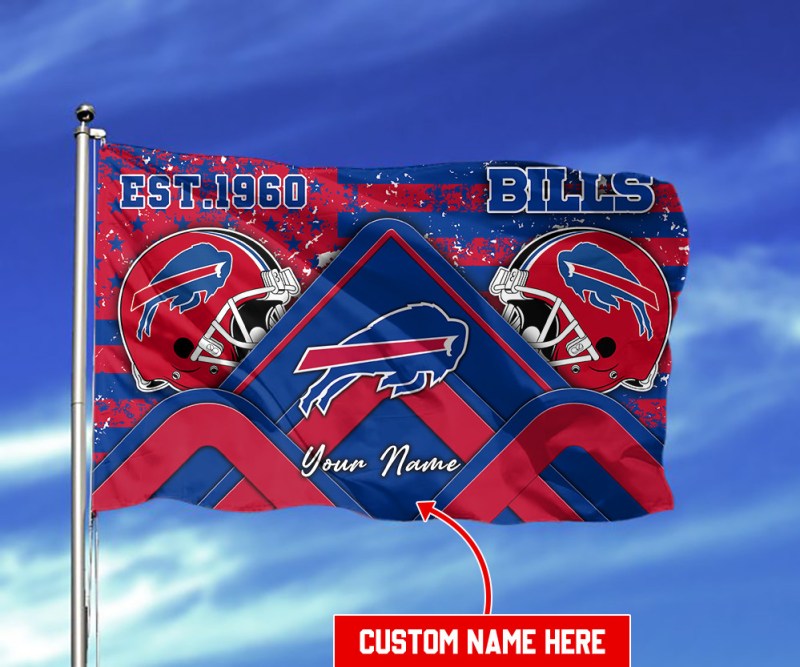 Buffalo Bills Personalized Flag