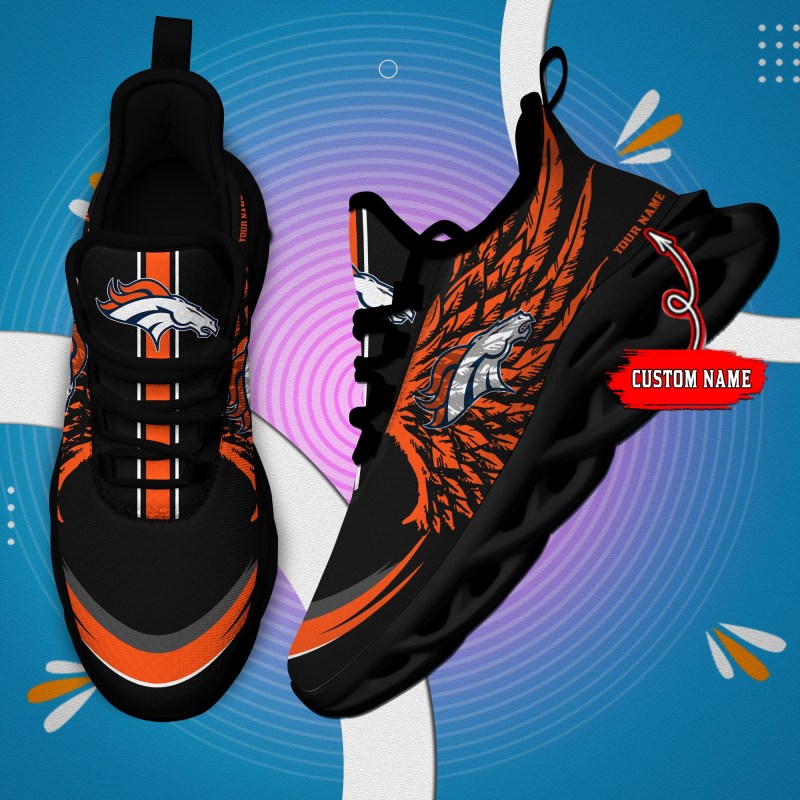 Denver Broncos Personalized Yezy Running Sneakers