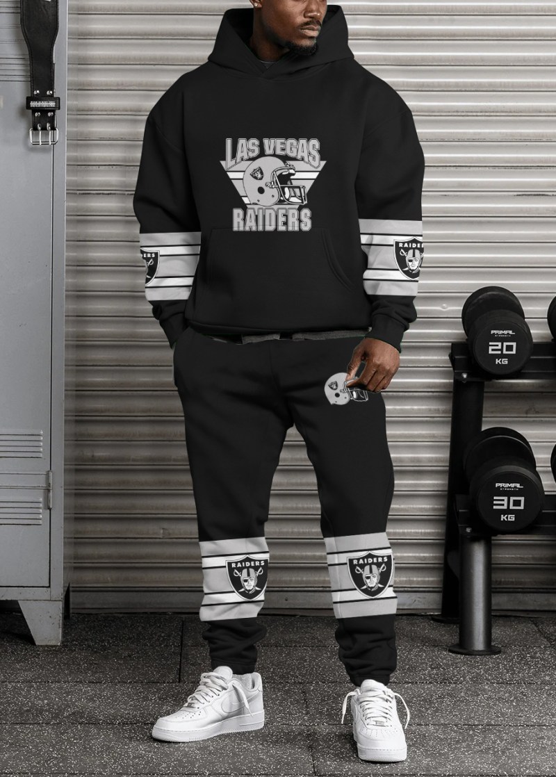 Las Vegas Raiders Combo Pullover Hoodie And Sweatpants