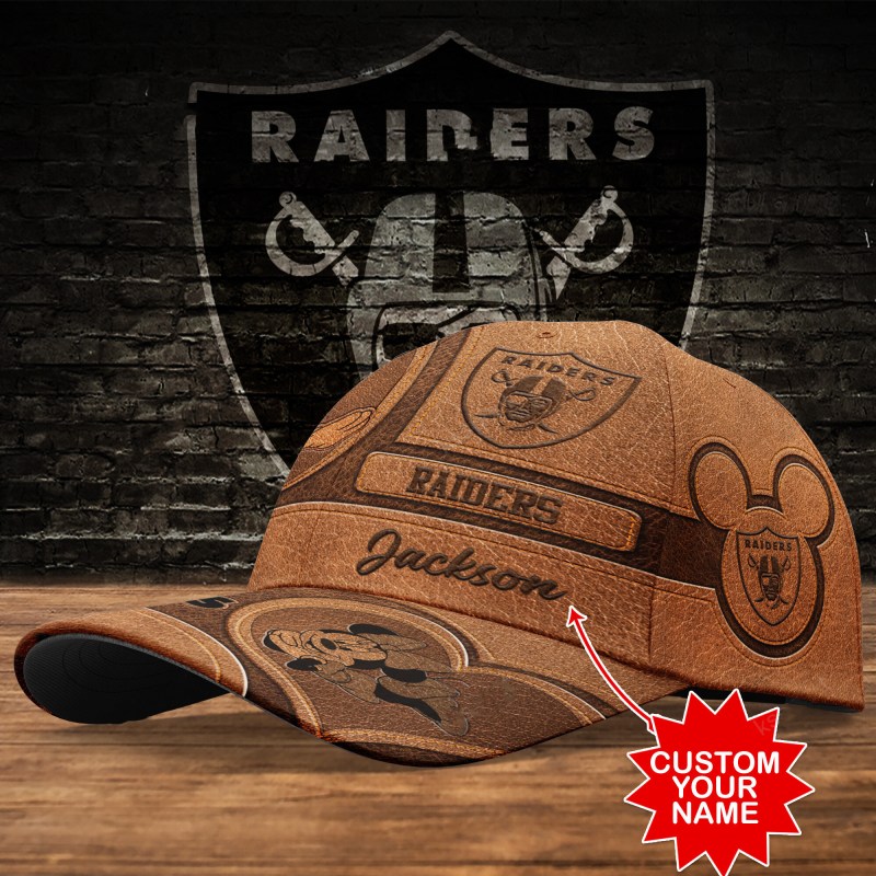 Las Vegas Raiders Personalized Classic Cap Front View