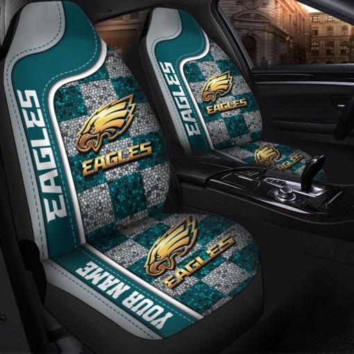 Personalized Eagles Seat Cover