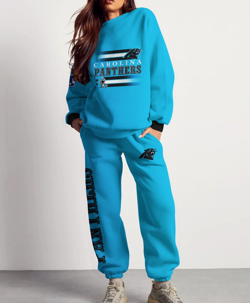 Carolina Panthers Combo 3D Sweatsuit and Sweatpants