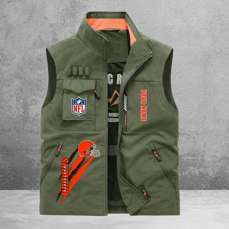 Cleveland Browns Multi-Pockets Vest