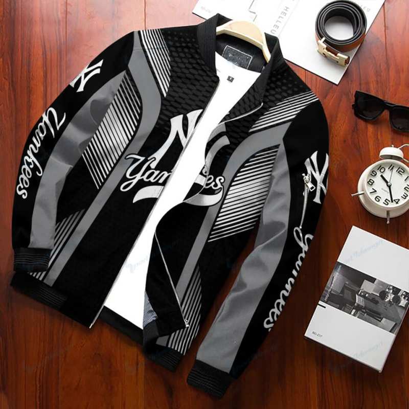 New York Yankees Personalized Bomber Jacket Detail