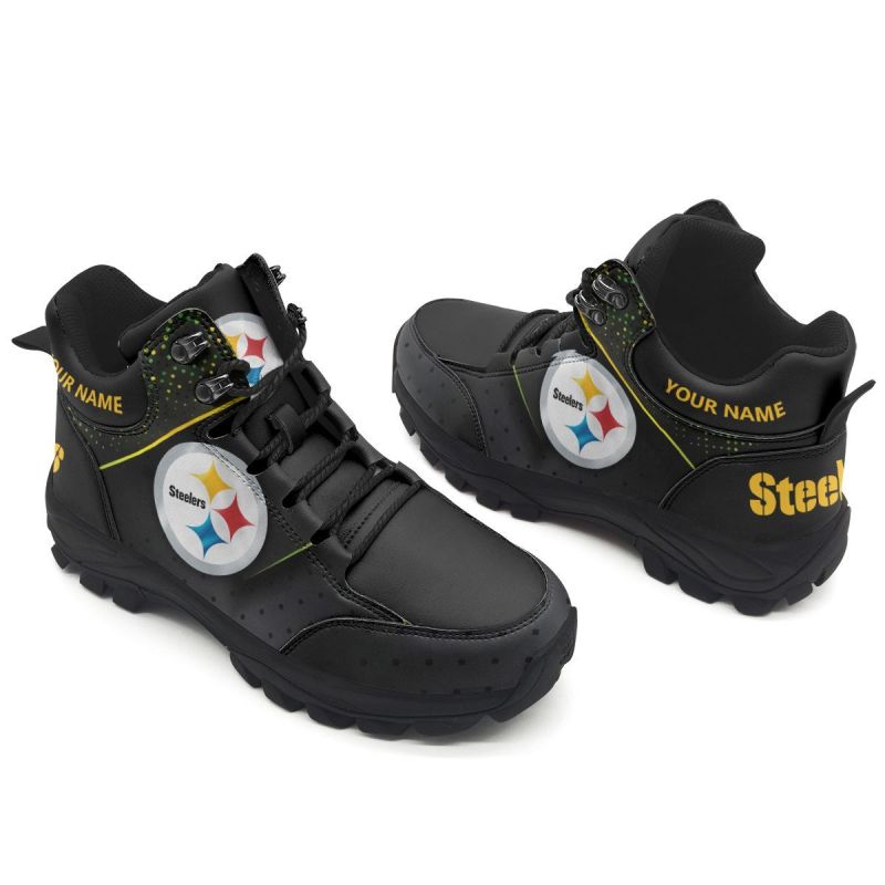 Pittsburgh Steelers Personalized Hiking Shoes Back